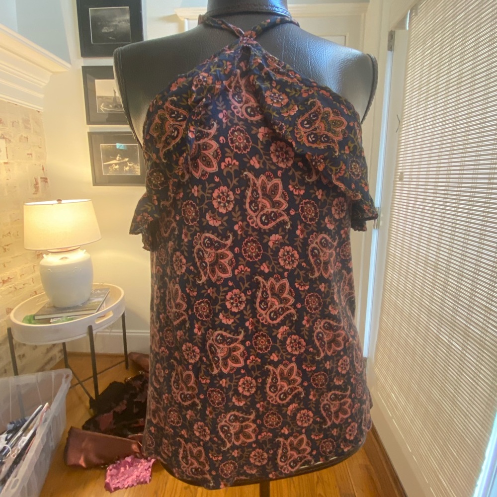 Halter Strap Floral Top